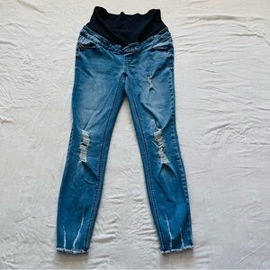 New Look Maternity Jenna Over Bump Skinny Jeans – Distressed Blue size 4
